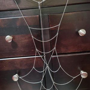 Guess silver body chain